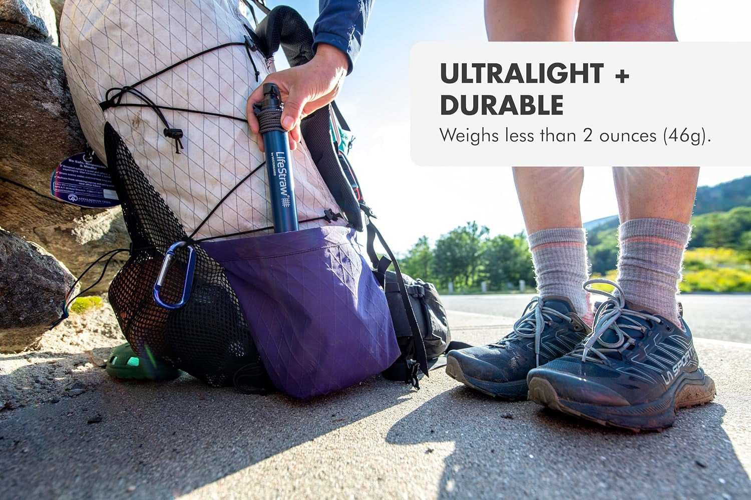 Personal Water Filter for Hiking, Camping, Travel, and Emergency Preparedness