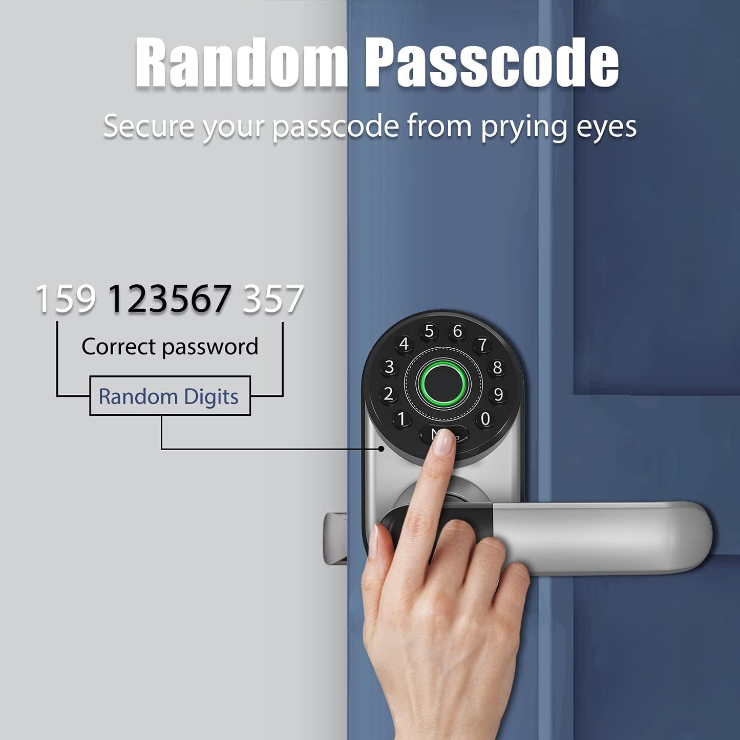 Unlock Your Home with the  Smart Biometric Fingerprint Door Lock - Now with Wifi, Keypad, and Bluetooth! 🔐✨