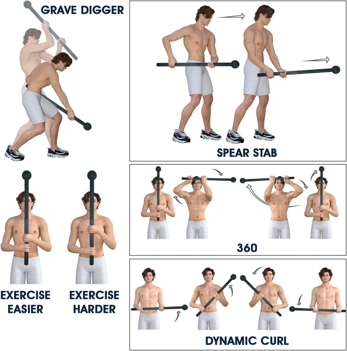 Unleash Your Strength with  Steel Mace Bells – Perfect for Full Body Workouts & Rehabilitation! 💪✨ Available in 5-30 lbs for Everyone!